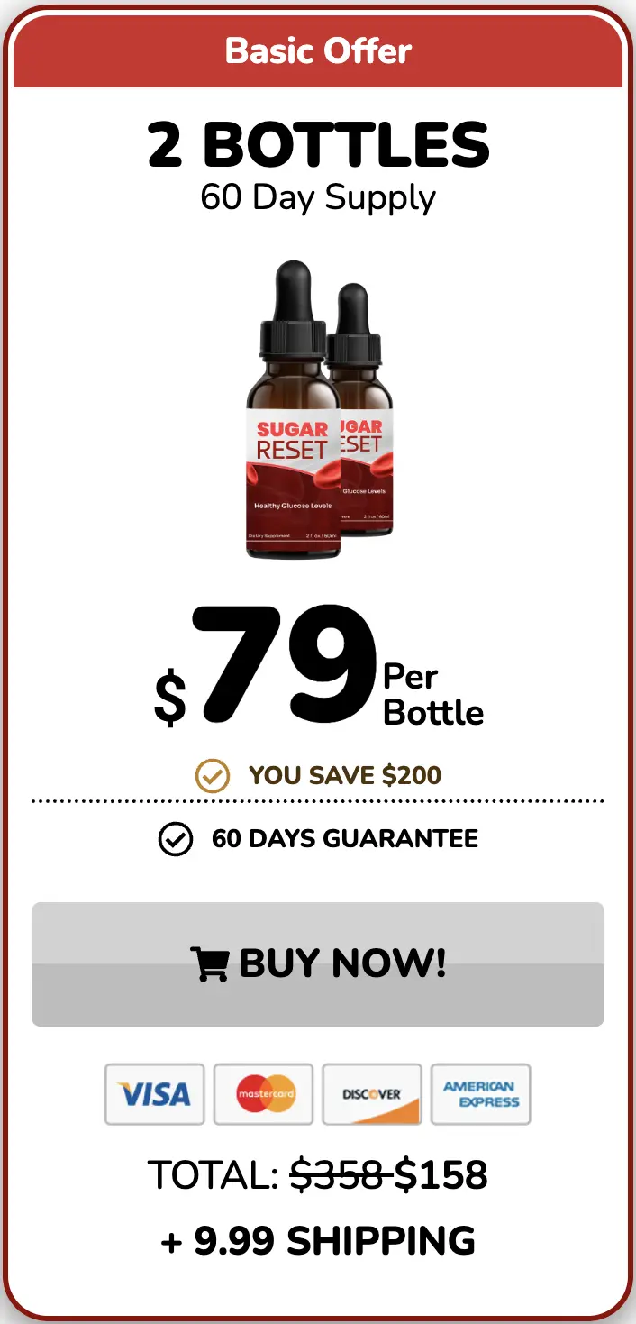 Sugar Reset one bottle